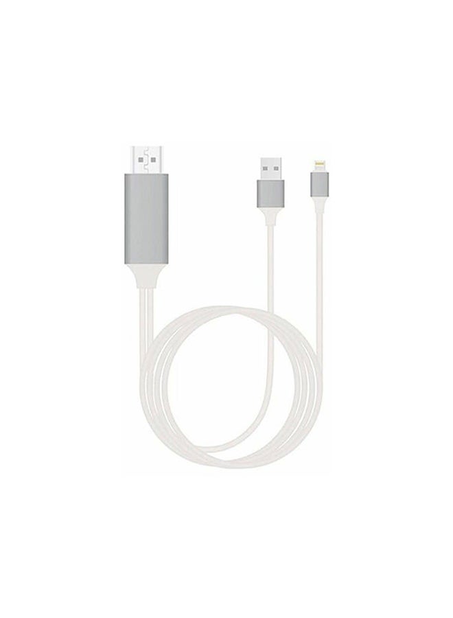 2M Lightning To HDTV HDMI Digital AV Adapter White - Image 1